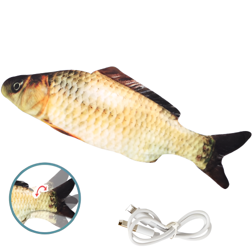 Bréagán Cat Éisc Leictreach Spraoi Insamhalta Éisc Léimneach Éisc USB Léimneach Éisc 2