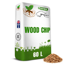 Laeto Wood Chippings for Garden 60L Bulk Bags - Premium Decorative Mulch for Lan