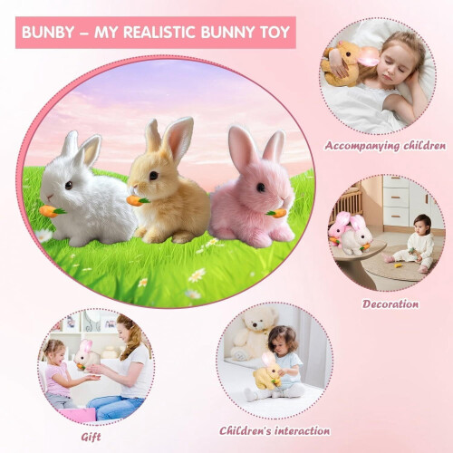 Interactive Simulation Bunny Toys Movable, Touch And Voice Interaction 1