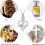 Heart-Shaped Birthstone Cremation Urn Necklace 4
