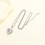 Heart-Shaped Birthstone Cremation Urn Necklace 6