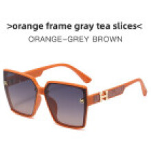 (Orange)Classic Fullframe Designer Sunglasses With Uv Protection For Travel And Use Outdoor