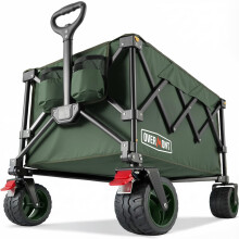 Overmont 200L Folding Festival Trolley on Wheels – 150kg heavy duty Portable Cam