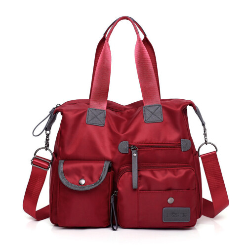 Borsa da donna capiente, borsa a tracolla casual in nylon. 1