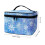 Cosmetic Makeup Bag with Brush Slots Snowflake Pattern 8.86 6