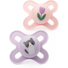 MAM Original Start Soothers | 0-2 Months | 2 Pack | Newborn Dummies | Comes in D