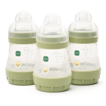 MAM Easy Start Anti-Colic Baby Bottles | 3 Pack (3 x 160ml) | Self-Sterilising B