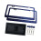 License Plate Frame for Women with Rhinestones Blue 2 pcs 3