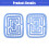Shower Hair Tangle Detangler Blue 2 Pcs 4