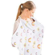 Aolso Breastfeeding Cover Nursing Cover, Muslin Cotton Soft Breathable Nursing C