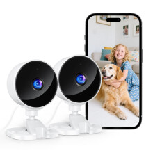 YOTON Indoor Camera House Security 2pcs, Pet Camera, Dog Camera, Baby Monitor, 1