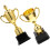 Kids Plastic Trophy for Competitions and Decorations with Fine Workmanship 2pcs 3