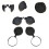 Binocular Lens Cap 10x42 Sturdy Replace Parts Portable Binocular Accessories 6