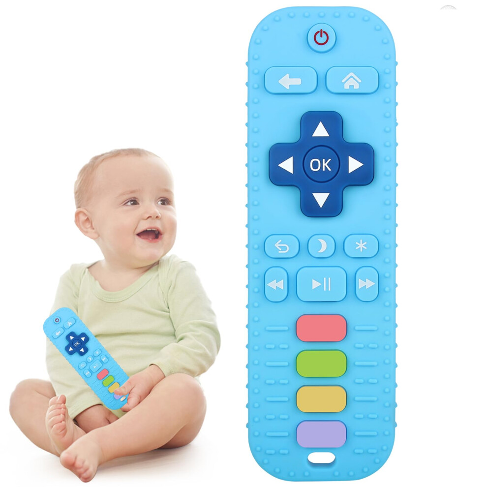 Wujun Silicone Teething Toys For Infant Toddlers, Remote Control Shape Teethers
