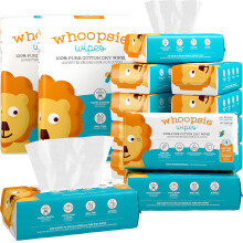 100% Pure Cotton Dry Wipes | 1200 Count | Use Wet or Dry | Soft & Sensitive | Hy