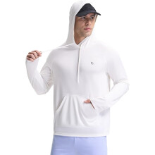 BALEAF Sudadera con Capucha para Hombre Natación Secado Rápido Verano Blanca XL — ropa uv hombre, camiseta rashguard