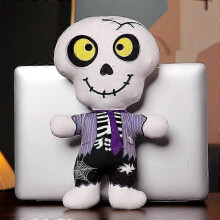 (B) 2026 New Funny Halloween Plush toy Doll Pumpkin Man Skeleton Monster Horror Doll Send Children Halloween Props Plush Decoration Doll