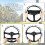 Sea Turtle Pattern Golf Cart Steering Wheel Cover 6