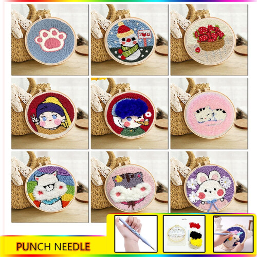 DIY Punch Needle Kits Adults Beginner 20*20cm 1