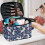 Multi-Function Makeup Organizer Bag with Brush Slots, Polyester Cosmetic Case – Compatible with Rabbit-themed Accessories 5