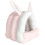 Guinea Pig Cave Bed Pink Small Animal Hideout 4
