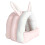 Guinea Pig Cave Bed Pink Small Animal Hideout 3
