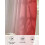 Red and White Gradient Sheer Curtains 52x96 Rod Pocket 6