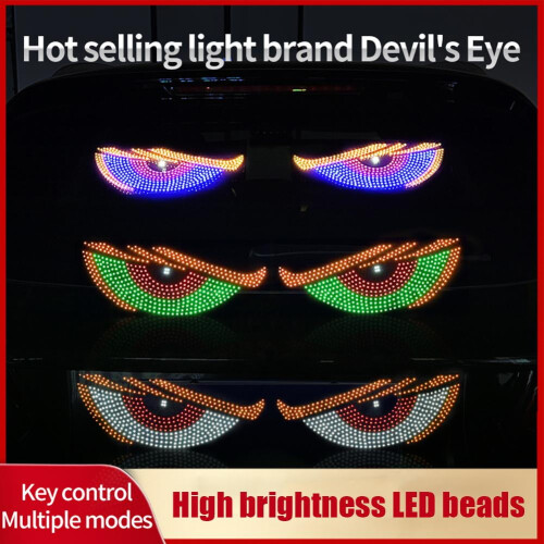 Dynamic Devil Eye Light Lamp for Car Window 2 pcs 1