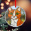 Orange Tabby Cat Glass Ornament 1 piece 5