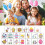 Easter Tattoos Kids Egg Fillers Stickers 80-Pc Bulk Pack 6