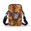 Maple Leaf Cat Pattern Underarm Shoulder Bag, Polyester Women Adjustable Shoulder Strap 2