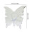 Acrylic Butterfly Flower Vase Transparent 1pc 3