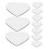 10Pcs White Sublimation Magnet Blanks Heat Transfer Polymer for Fridge Decor 5
