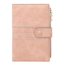 (Pink) Passport Holder For Men And Women, Rfid Passport And Vaccine Card Holder Combo, With Credit Card Holder And Zipper Pocket