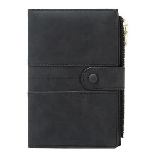 (black) Passport Holder For Men And Women, Rfid Passport And Vaccine Card Holder Combo, With Credit Card Holder And Zipper Pocket