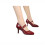 Women's Leather Double Strap Round Toe Mary Jane Pumps 3
