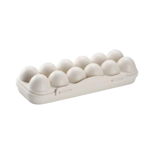 Portable Shockproof Egg Tray Rack, Drop-Proof Plastic Egg Storage Container for Refrigerator, Household Egg Keeper & Organizer Rack with Secure Lid,A 1
