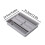 Large Capacity Kitchen Drawer and Fork Storage Tray Double Layer Tableware Organizer with Multiple Compartments for Utensils 2