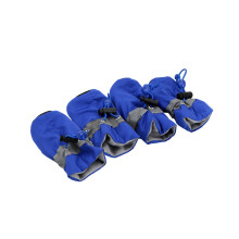 Antiskid Puppy Shoes Soft-Sole Waterproof Dog Boots 4 Pcs