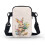 Leakproof Crossbody Sling Bags Polyester, Unique Gift Women Messenger Bag, Rabbit Easter Egg Pattern 2