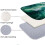 Beach waves 1029 Non-Slip Memory Foam Bath Rug: Absorbent, Quick-Dry, Machine Washable, Soft & Comfortable - S 5