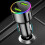 60W Fast Charging Car Charger USB LED Portable 6