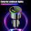 60W Fast Charging Car Charger USB LED Portable 4