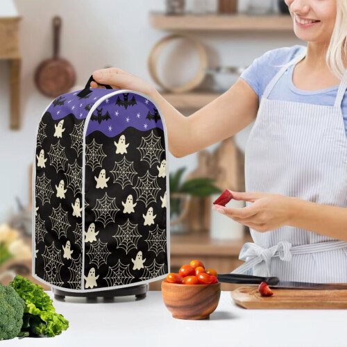 Ghost Spider Web Pattern Blender Dust Cover with Stylish Univesal Polyester 2