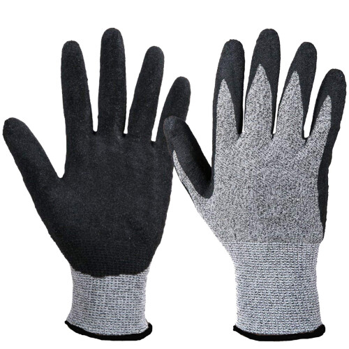 Heat and Cut Resistant Work Gloves Silicone Coated Grey 2 1