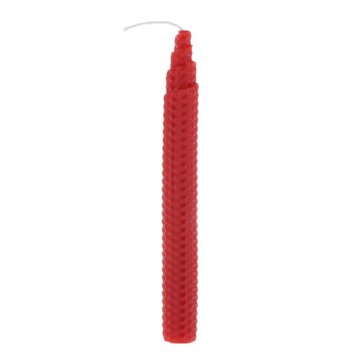 Nature Hand-Rolled Pillar Candle Smokeless for Wedding Dinner Decor Red 1