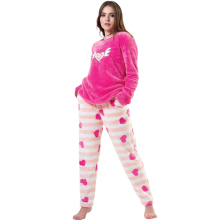 Dame pyjamas træningsdragt plys tyk varm XL 42