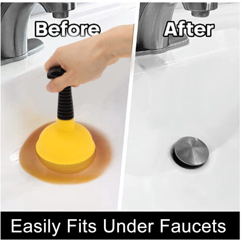 Mini Plunger, Small Toilet Cup Plunger Simple Operation Slip Proof Handle Powerful Efficient For Bathroom 2