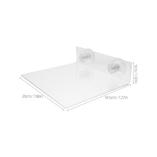 Acrylic Bird Perch Stand with Suction Cup for Parrot Cage 1