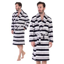 Herre badekåbe i plys Vienta varm, tyk XL bundet gave til far